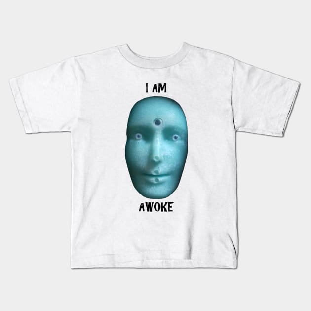 I AM AWOKE Kids T-Shirt by WorldAroundEwe